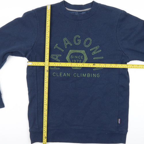 Patagonia Men's Blue XS Pullover Sweatshirt – Clean Climbing Graphic