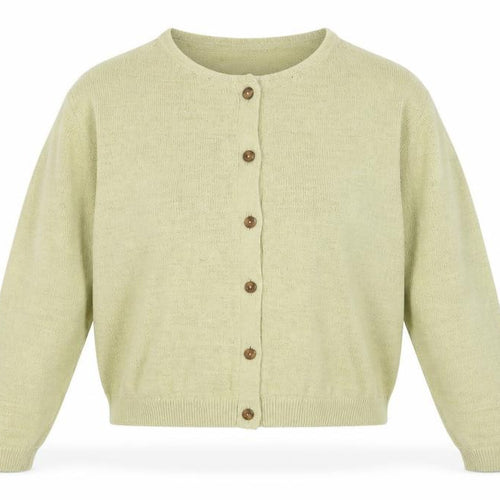 Marks and Spencer Women Beige XL Cotton Button Cardigan