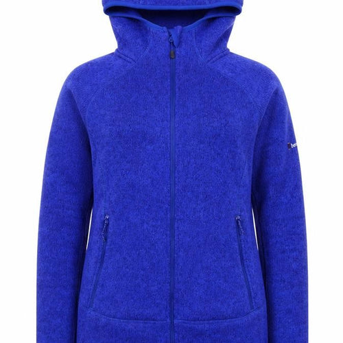 Berghaus Women Blue Full Zip Hooded Fleece Jumper UK 12 M