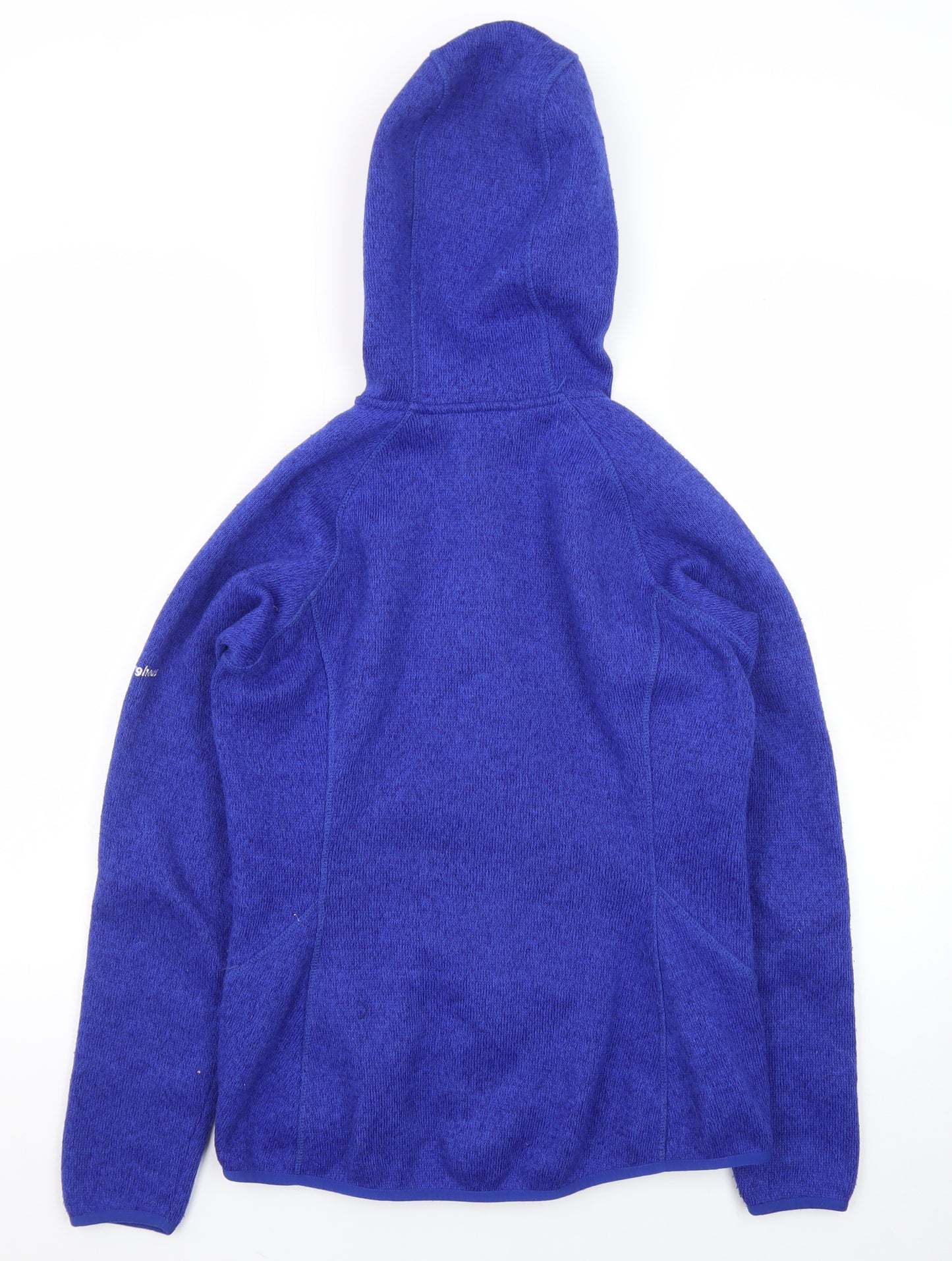 Berghaus Women Blue Full Zip Hooded Fleece Jumper UK 12 M