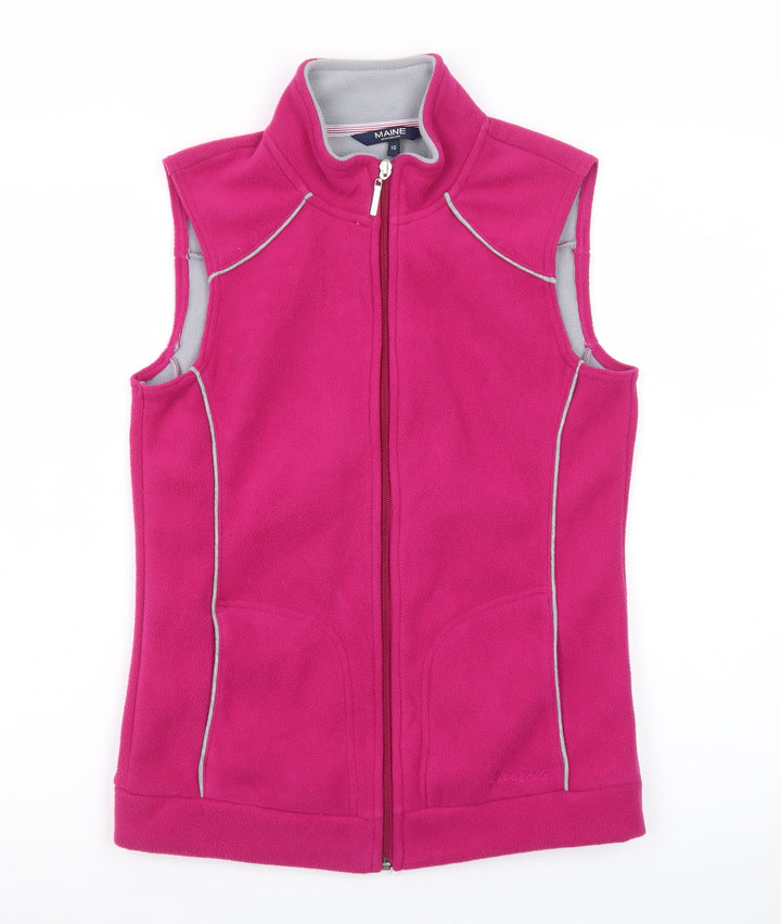 Maine New England Women's Pink Fleece Waistcoat Size 10