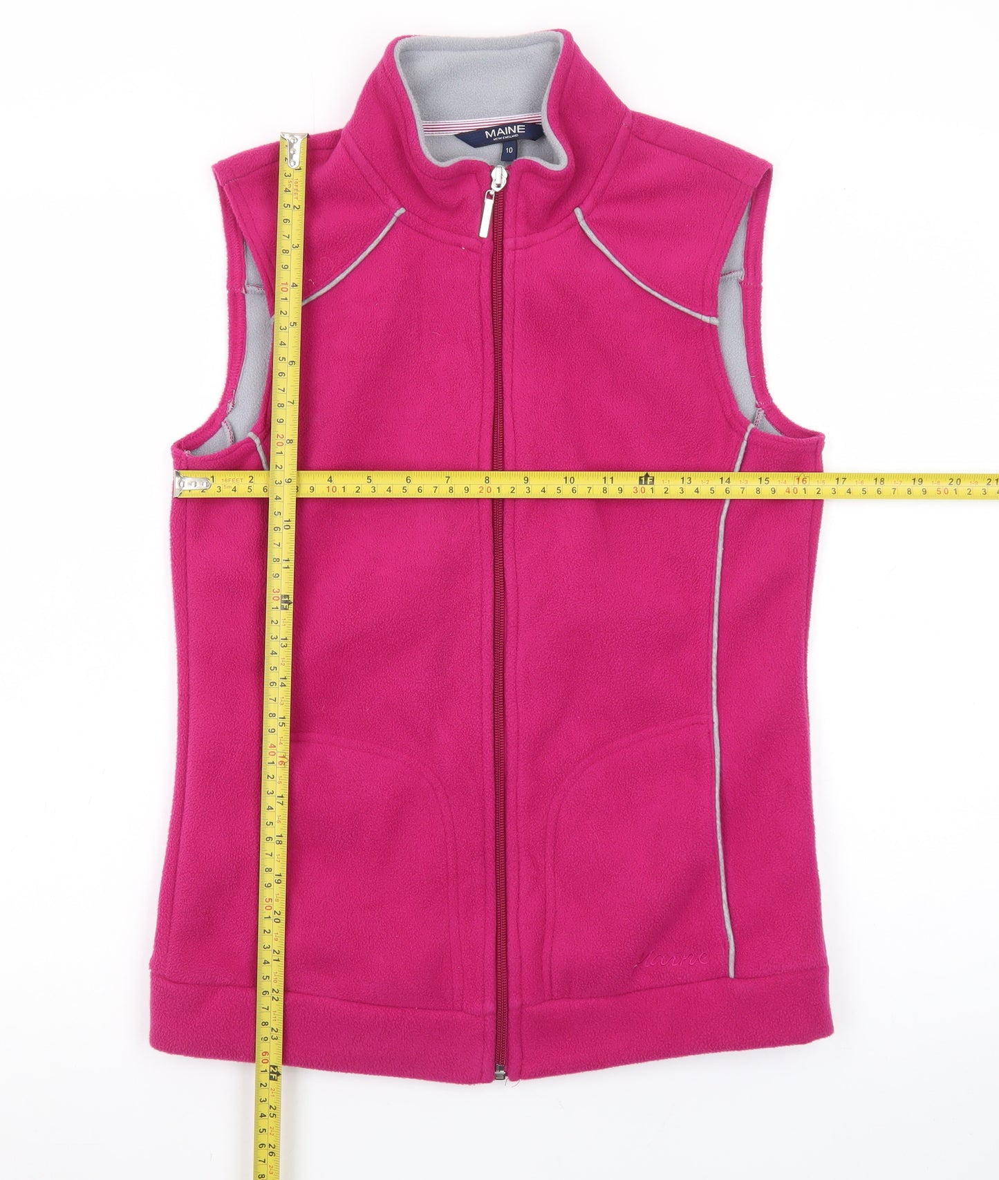 Maine New England Women's Pink Fleece Waistcoat Size 10