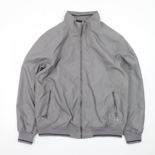 James Pringle Men's Grey Full Zip Basic Jacket Size M