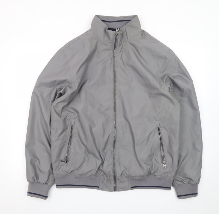 James Pringle Men's Grey Full Zip Basic Jacket Size M