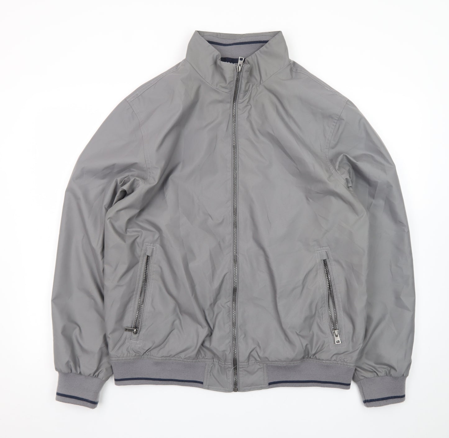 James Pringle Men's Grey Full Zip Basic Jacket Size M