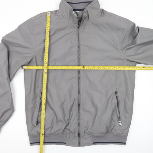 James Pringle Men's Grey Full Zip Basic Jacket Size M