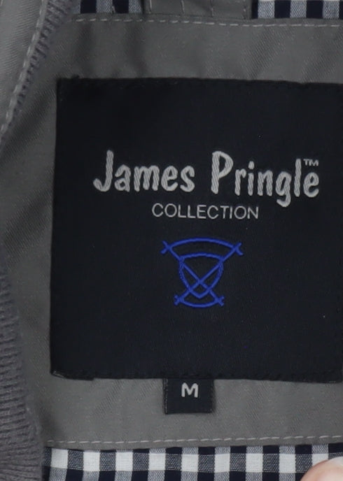 James Pringle Men's Grey Full Zip Basic Jacket Size M