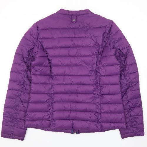 Pimkie Women's Purple Puffer Jacket Size L Quilted Casual Coat