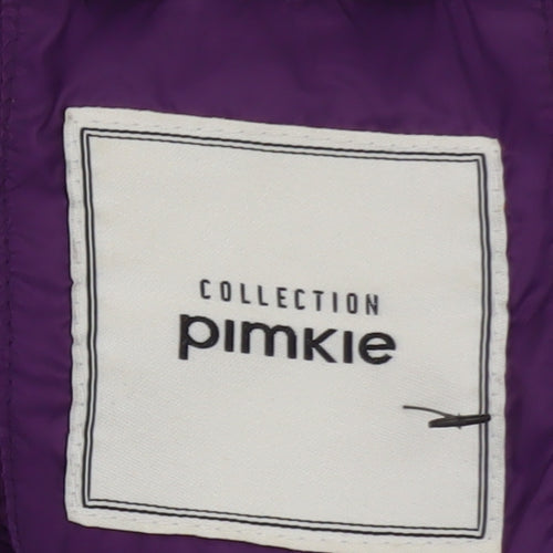 Pimkie Women's Purple Puffer Jacket Size L Quilted Casual Coat