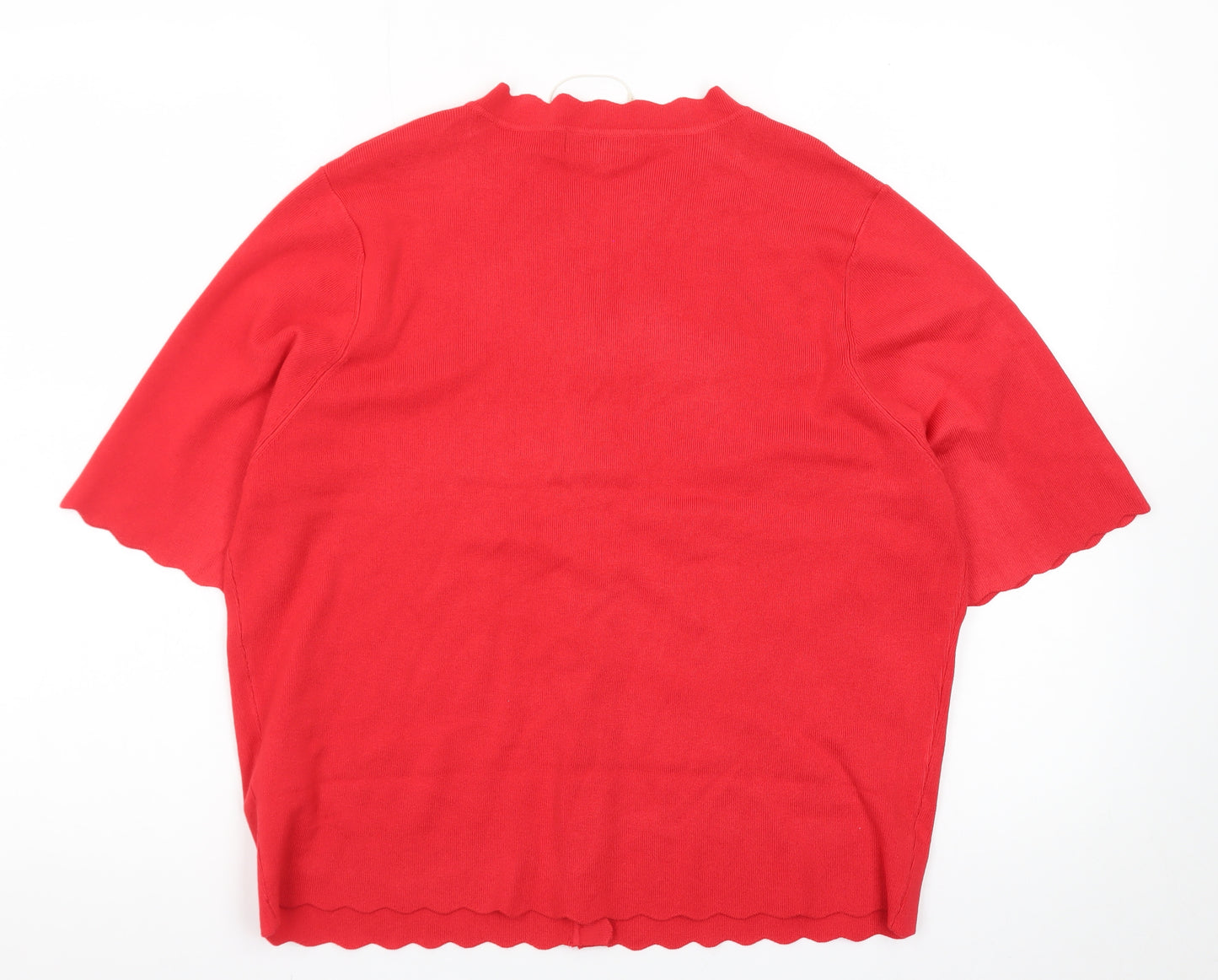 Marks and Spencer Women’s Red Short Sleeve Cardigan XL