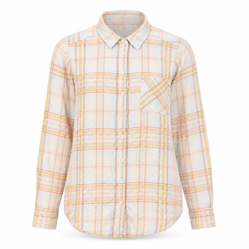 FatFace Women’s Multicoloured Cotton Check Long Sleeve Button-Up Shirt Size 12