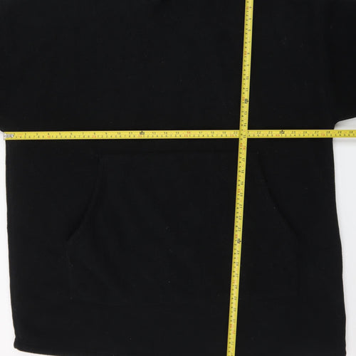 Mountain Warehouse Men Black Fleece Hooded Robe One Size Winter
