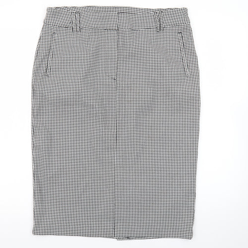 Marks and Spencer Women’s Black Check Pencil Skirt Size 16