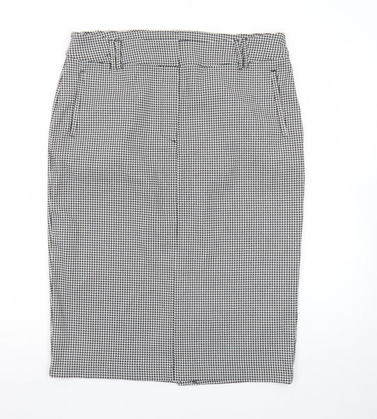Marks and Spencer Women’s Black Check Pencil Skirt Size 16