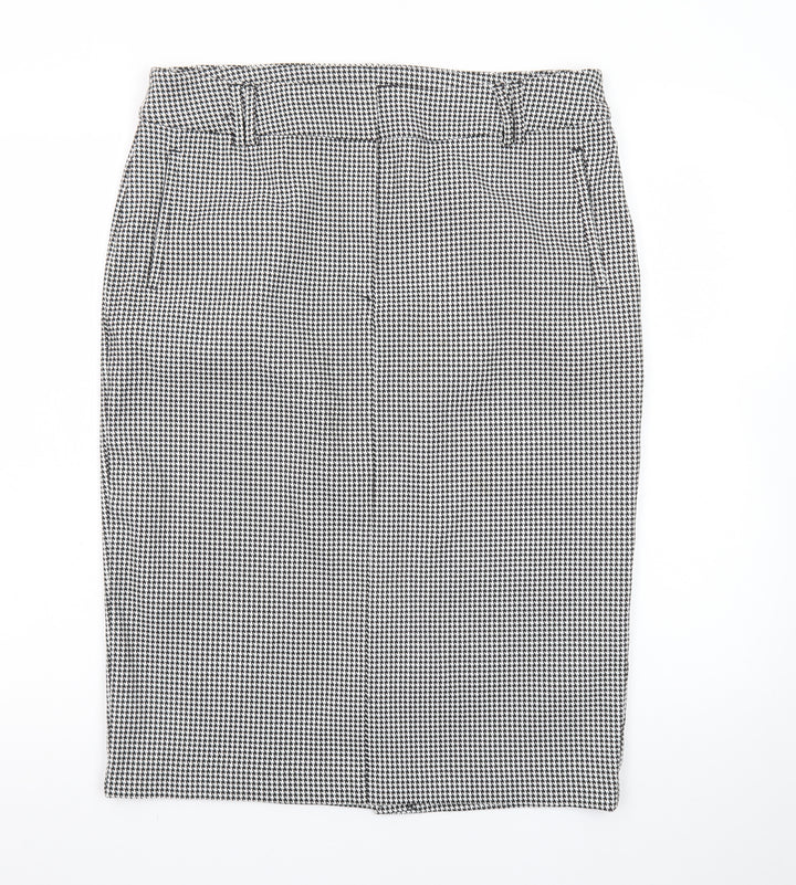 Marks and Spencer Women’s Black Check Pencil Skirt Size 16