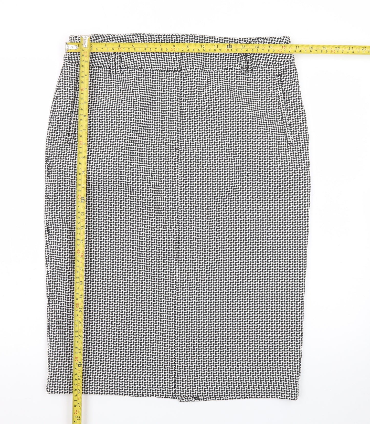 Marks and Spencer Women’s Black Check Pencil Skirt Size 16