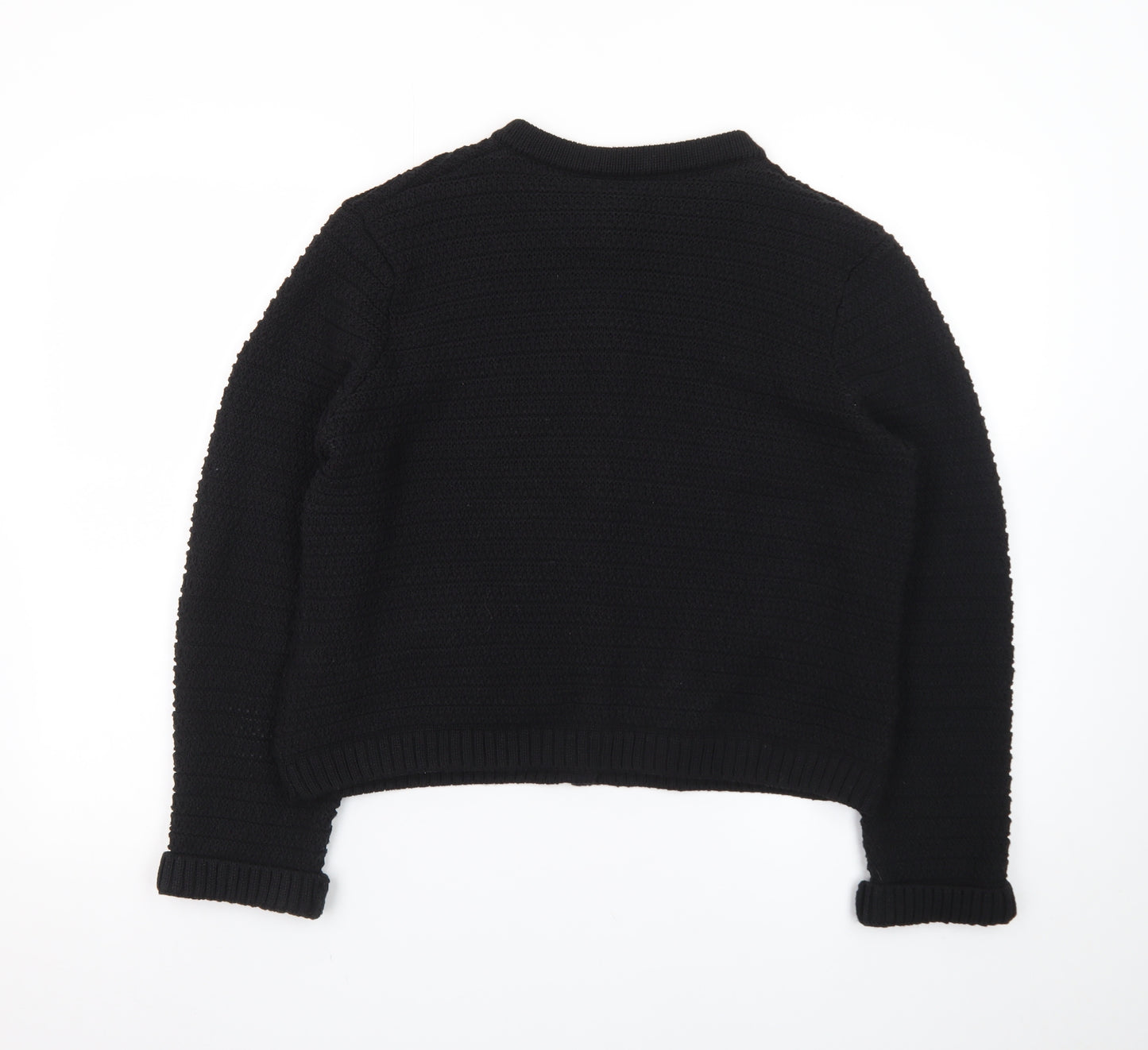 Marks and Spencer Women's Black Knit Button Cardigan Medium