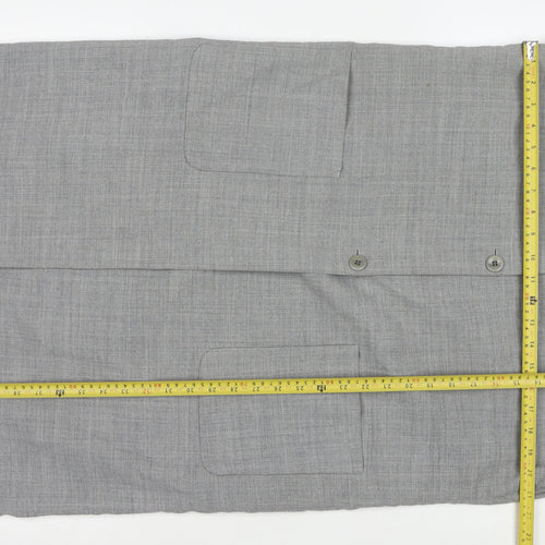 Liz Claiborne Women's Grey Long Overcoat Size 12 Wool Blend