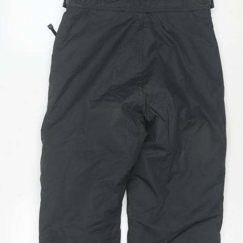 Parallel Boys Black 11-12 Years Ski Salopettes Waterproof Winter Trousers
