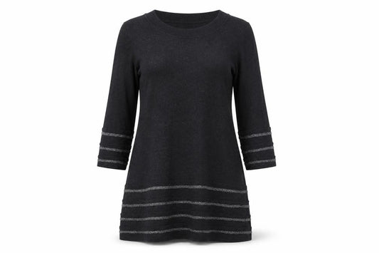Front view of Marks & Spencer Women Grey, size 10, Knit Jumper Dress