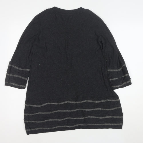 Marks and Spencer Women Grey Size 10 Knit Jumper Dress