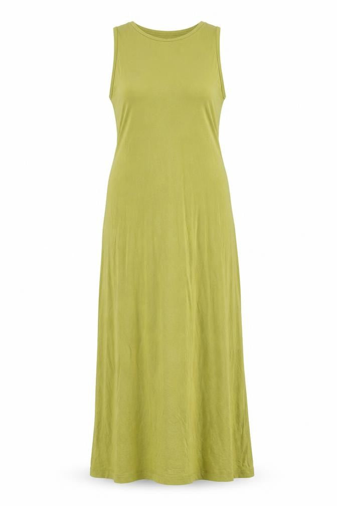 French Connection Women's Green Long Cotton Tank Dress Size L