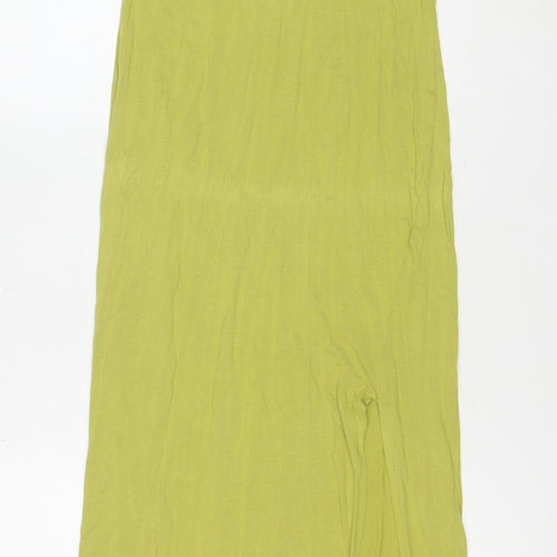 French Connection Women's Green Long Cotton Tank Dress Size L