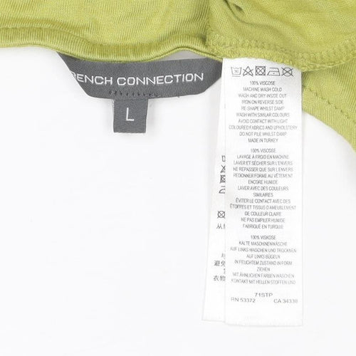 French Connection Women's Green Long Cotton Tank Dress Size L