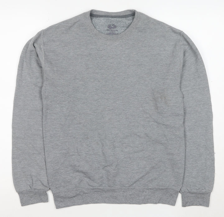 Fruit of the Loom Mens Grey Small Pullover Sweatshirt