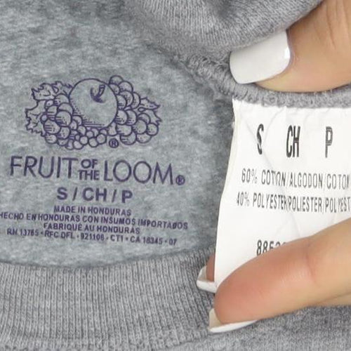 Fruit of the Loom Mens Grey Small Pullover Sweatshirt