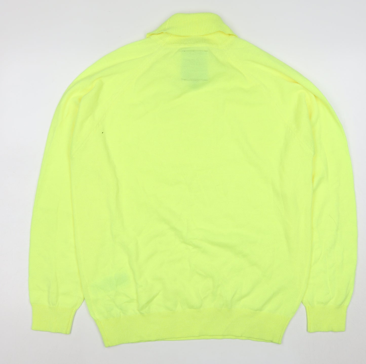 Threadbare Men's Yellow Roll Neck Lightweight Acrylic Jumper L