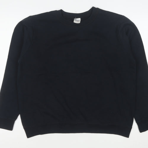 Gildan Men's Black Heavy Blend Fleece Pullover Sweatshirt M