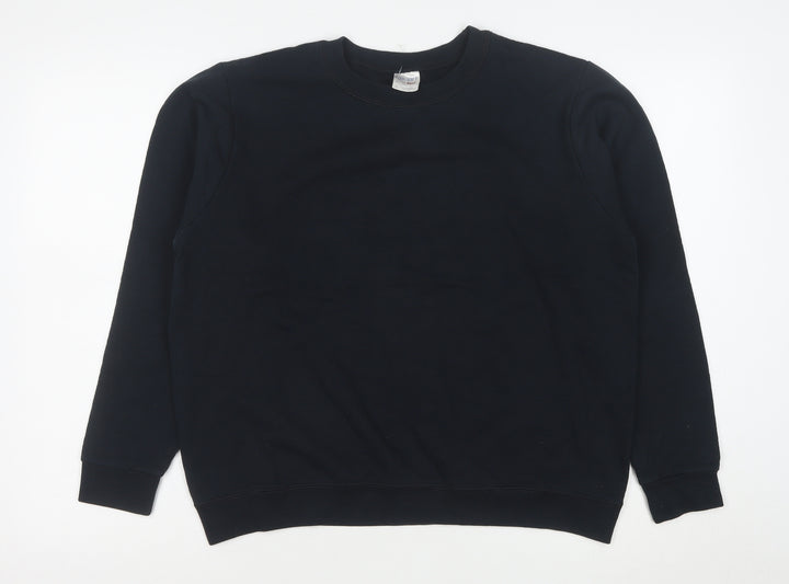 Gildan Men's Black Heavy Blend Fleece Pullover Sweatshirt M