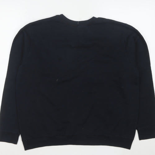 Gildan Men's Black Heavy Blend Fleece Pullover Sweatshirt M