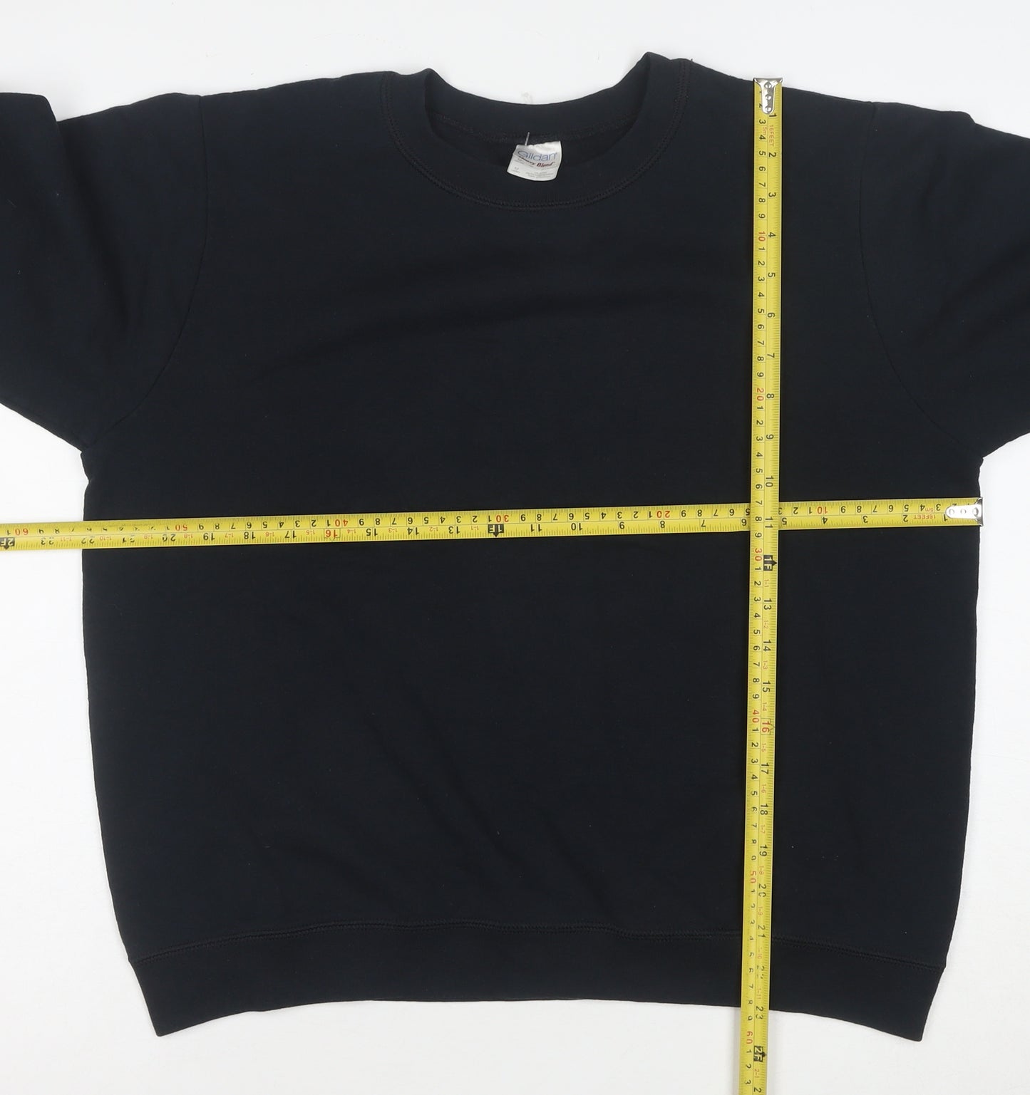 Gildan Men's Black Heavy Blend Fleece Pullover Sweatshirt M