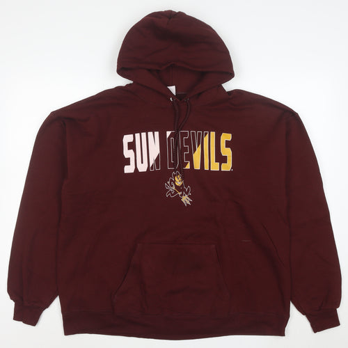 Hanes Men’s Red XL Pullover Hoodie Sun Devils Sports Fleece