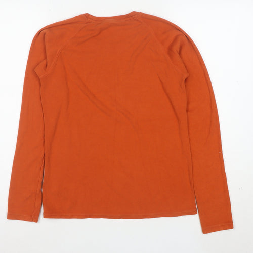 Uniqlo Women’s Orange Heattech Long Sleeve Top Size S