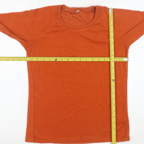 Uniqlo Women’s Orange Heattech Long Sleeve Top Size S