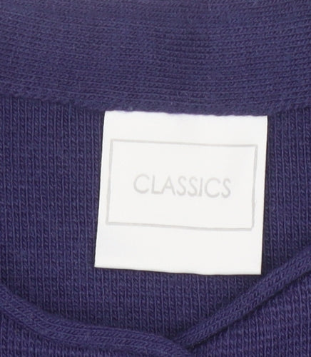 Classics Women's Blue Wool Blend Long Sleeve Cardigan Size 20