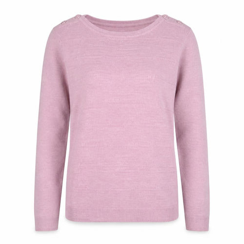 Maine New England Womens Pink Wool Blend Crew Neck Jumper Size 8