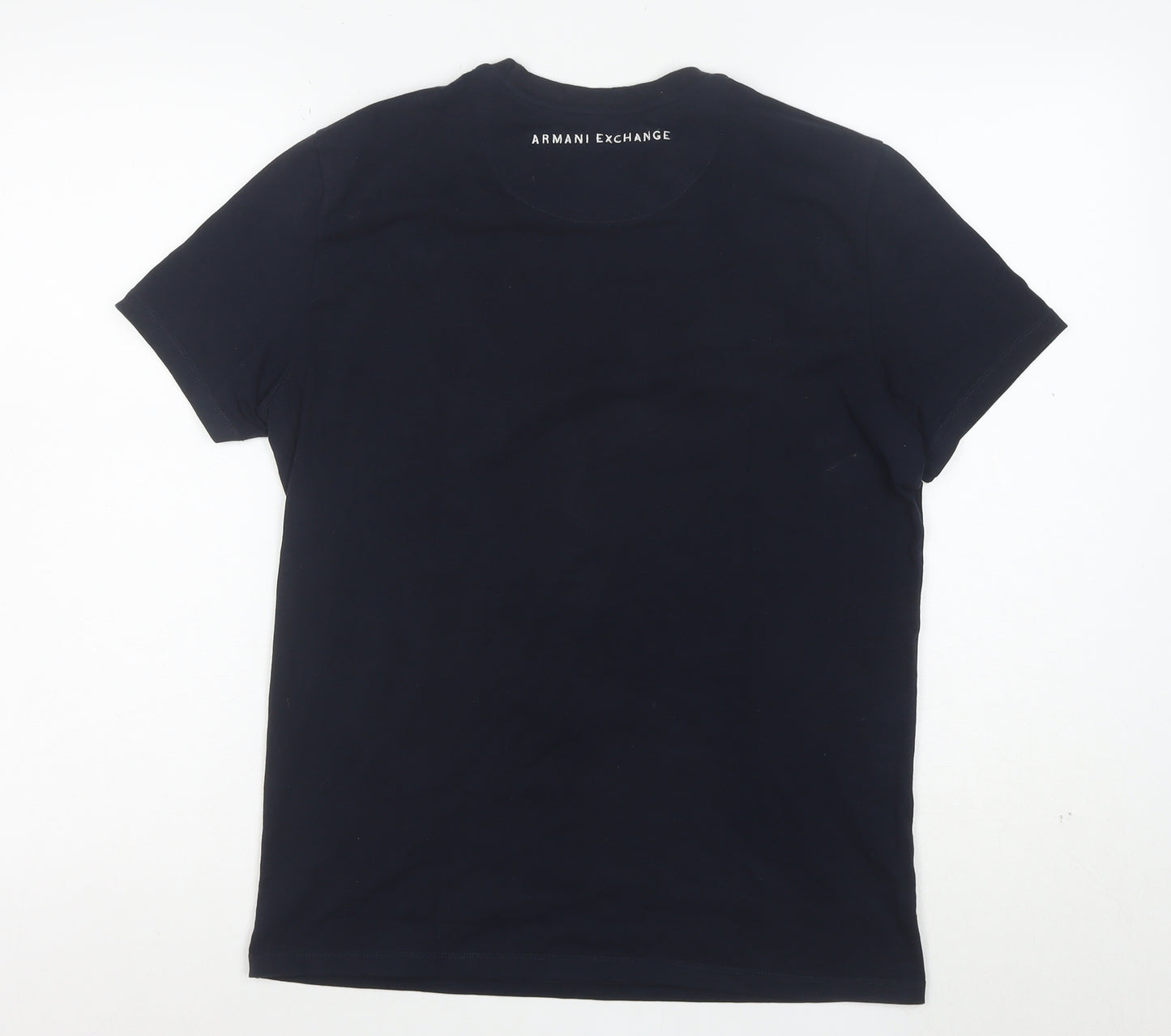Armani Exchange Men's Black Cotton Crew Neck Short Sleeve T-Shirt Size S