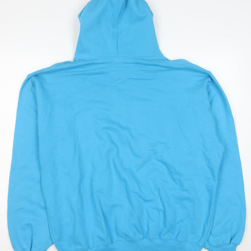 ESY Men's Blue Full Zip Hoodie XL Outer Banks Graphic Casualwear