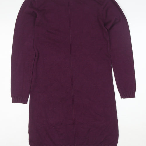 Intuition Women Purple Size 10 Jumper Dress Knit Long Sleeve