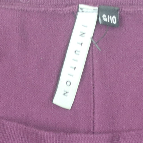 Intuition Women Purple Size 10 Jumper Dress Knit Long Sleeve