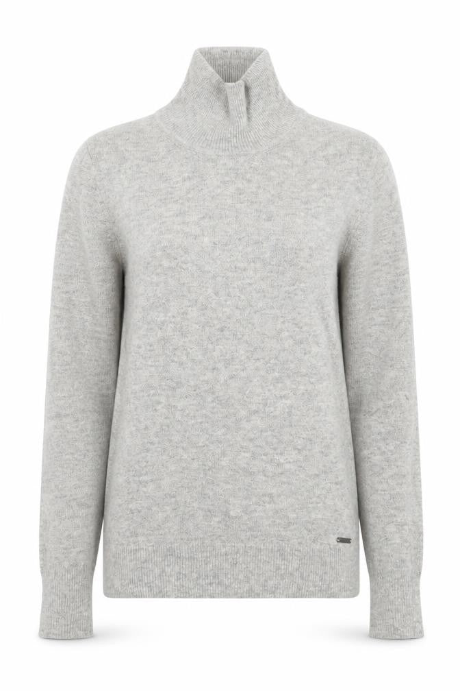 Superdry Women Grey Roll Neck Wool Blend Jumper XS