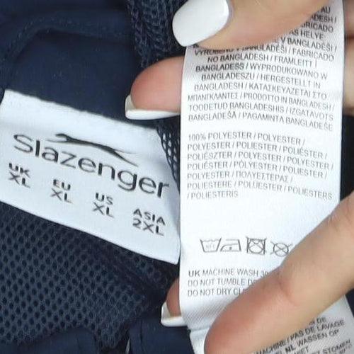 Slazenger Men's Blue 2XL Lightweight Full Zip Sports Jacket