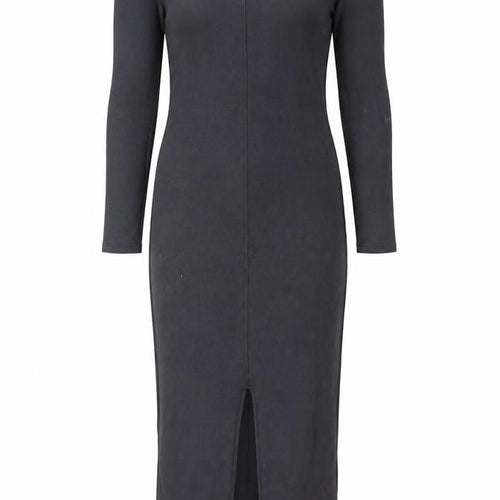 ASOS DESIGN Women Grey Size 10 Long Sleeve Bodycon Dress