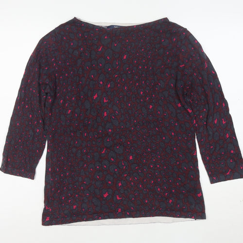 Next Women’s Multicoloured Animal Print Blouse UK 14 Cotton Blend