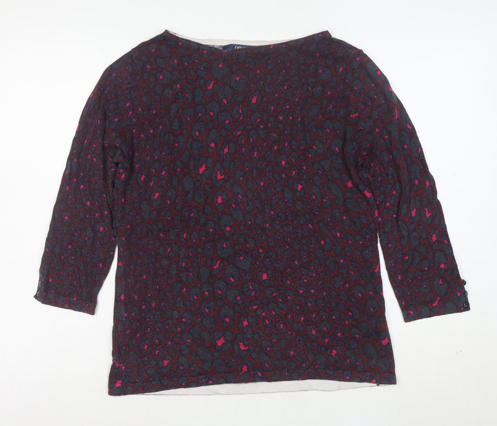 Next Women’s Multicoloured Animal Print Blouse UK 14 Cotton Blend