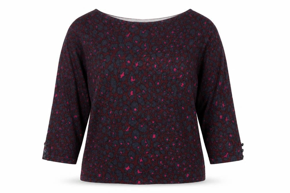 Next Women’s Multicoloured Animal Print Blouse UK 14 Cotton Blend